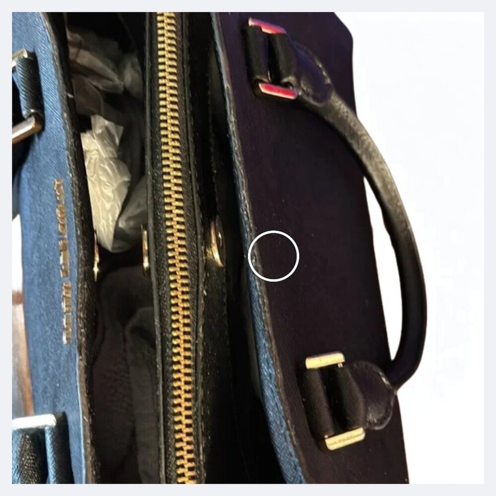 Michael Kors Savannah Medium Saffiano Leather Satchel PreLoved *See Description - Picture 11 of 13